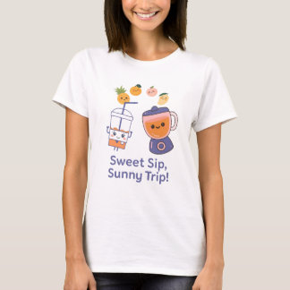 Sweet Sip, Sunny Trip – Kawaii Summer Smoothy  T Shirt