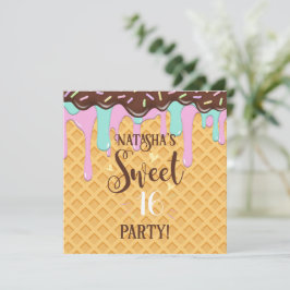 Sweet sixteen 16 Diskettglasflaska Inbjudningar