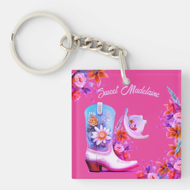 Sweet sixteen 16:e Cowgirl-Blommigtens Rosa (Framsidan)