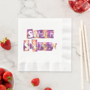 Sweet sixteen Art-utskrift Pappersservett