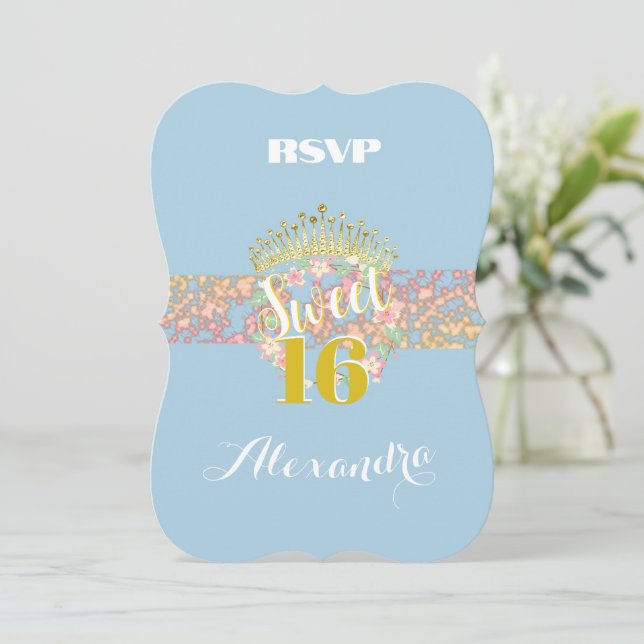 Sweet sixteen Baby blue Fairytale Princess (Stående Fram)