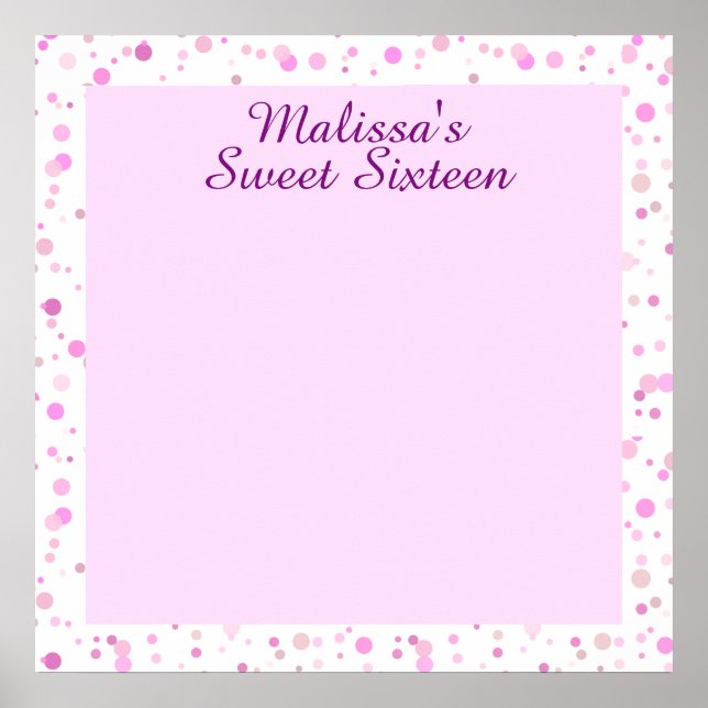Sweet sixteen, Bat mitzvah inloggningskort Poster (Framsidan)