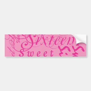 Sweet sixteen bildekal