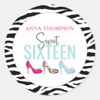 Sweet sixteen Birthday Girly Rosa Whimsical Chic