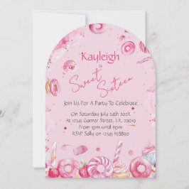 Sweet Sixteen Birthday Party Invitation Inbjudningar