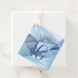 Sweet sixteen Blue ID652 Gåvor Etiketter