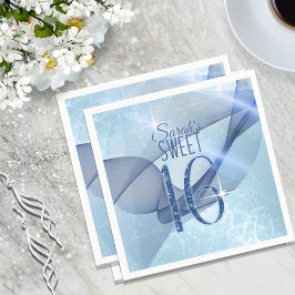 Sweet sixteen Blue ID652 Pappersservett