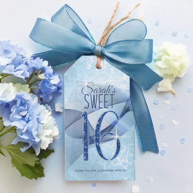 Sweet sixteen Blue ID652 Presentetikett (Skapare uppladdad)