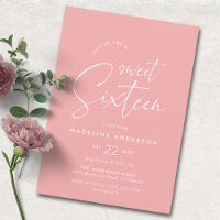Sweet sixteen | Dagens moderna Rosa för flickor 16