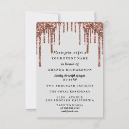 Sweet sixteen Dress Glitter Drift Black Grått Inbjudningar