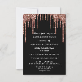 Sweet sixteen Dress Glitter, svart, vit, Ro Inbjudningar