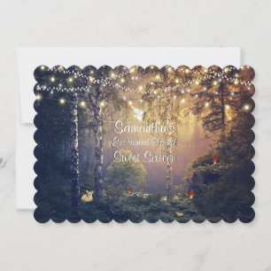 Sweet sixteen,, Echanted Forest Fawn Ljus Inbjudningar