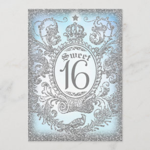 Sweet sixteen en gång på en Time Prince Inbjudningar