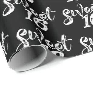 Sweet sixteen födelsedag sextonde 16:e presentpapper