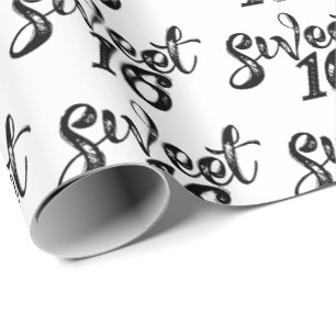 Sweet sixteen födelsedag sextonde 16:e presentpapper