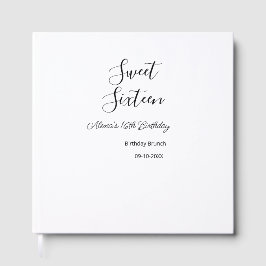 Sweet sixteen födelsedagsbrunch 16-årsdagen namn d gästböcker