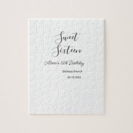 Sweet sixteen födelsedagsbrunch 16-årsdagen namn d pussel