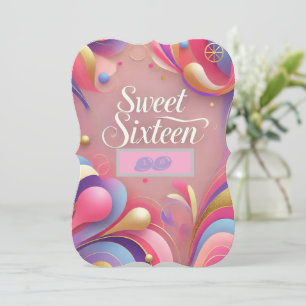 Sweet sixteen Födelsedagskort Inbjudningar