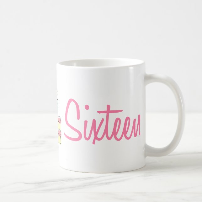 Sweet sixteen (födelsedagtårta) kaffemugg (Höger)