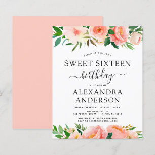 Sweet sixteen för Blommigt för budgetkorallager