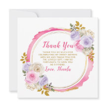 Sweet sixteen för rosa och Lila Elegant Flowers