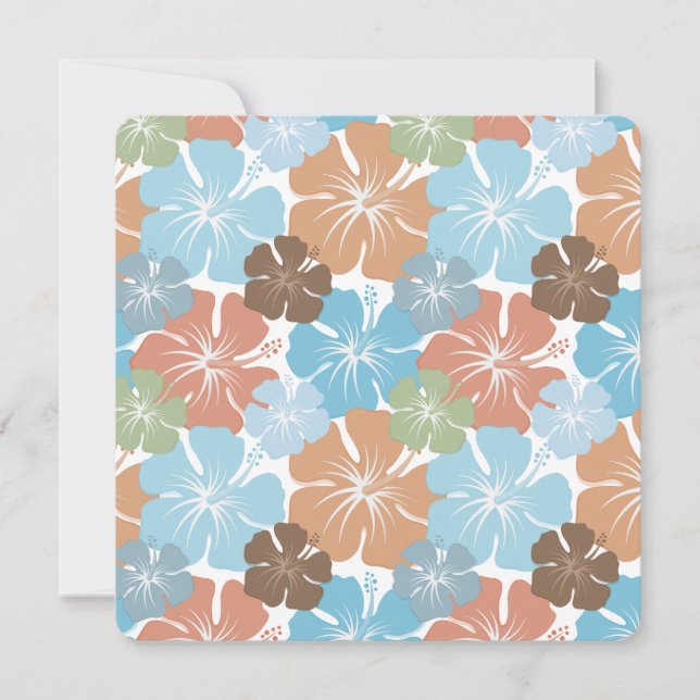 Sweet sixteen från hawaiiska Tropical Hibiscus Flo Inbjudningar (Framsida)