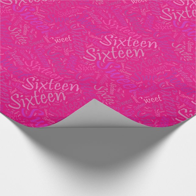 Sweet sixteen Gift Wrapping Papper Rolls - Giftwra Presentpapper (Hörn)