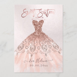 Sweet sixteen, Gnistra Gown, Faux Ro Guld kort
