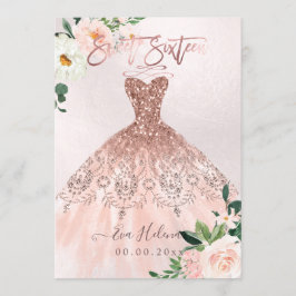 Sweet sixteen, Gnistra Gown, Faux Ro Guld kort