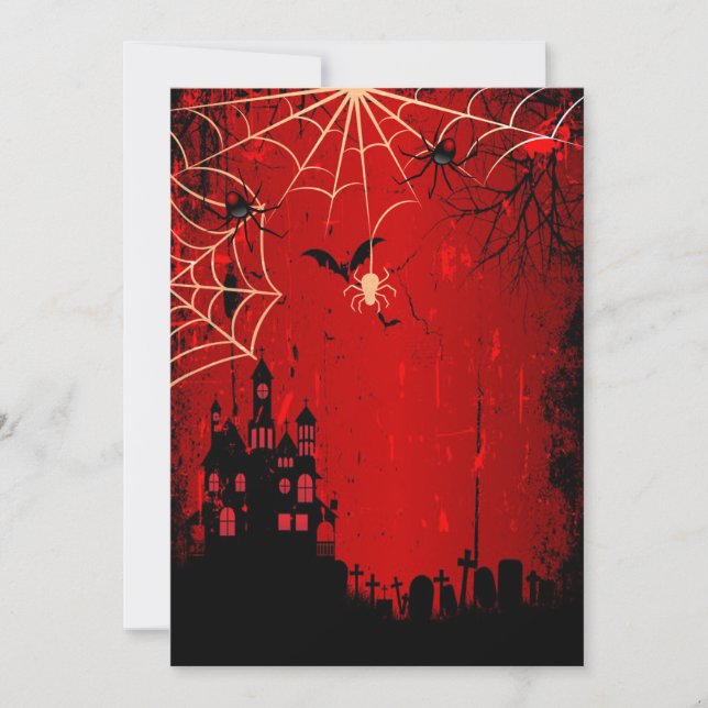 Sweet sixteen Halloween-födelsedagsfirande Inbjudningar (Framsida)