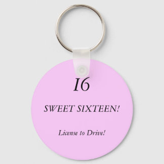 SWEET SIXTEEN! I6, Licens to Drive! Nyckelring