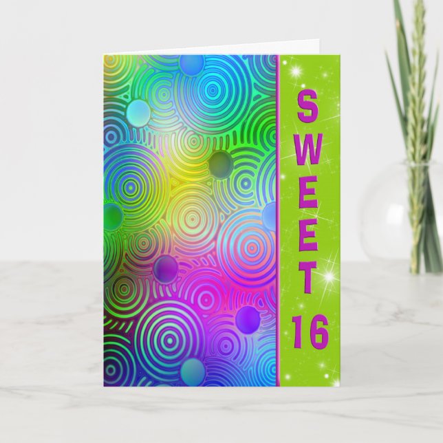 Sweet sixteen inbjudan (Framsida)