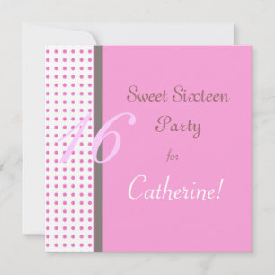 sweet sixteen inbjudan. inbjudningar