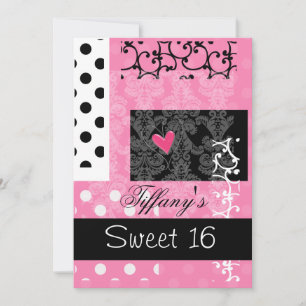 Sweet sixteen inbjudan till part