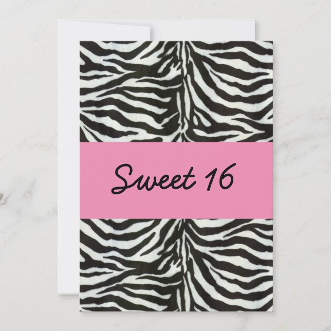 Sweet sixteen inbjudan till part (Framsida)