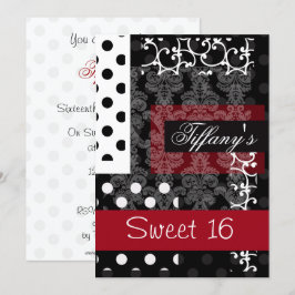 Sweet sixteen inbjudan till part