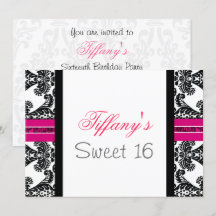 Sweet sixteen inbjudan till part