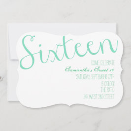 Sweet sixteen inbjudningar