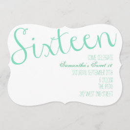 Sweet sixteen inbjudningar