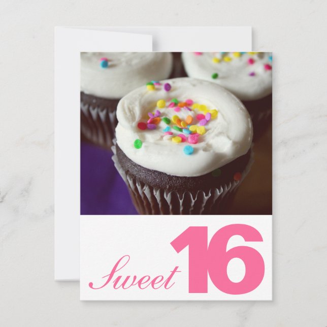 Sweet sixteen inbjudningar (Framsida)