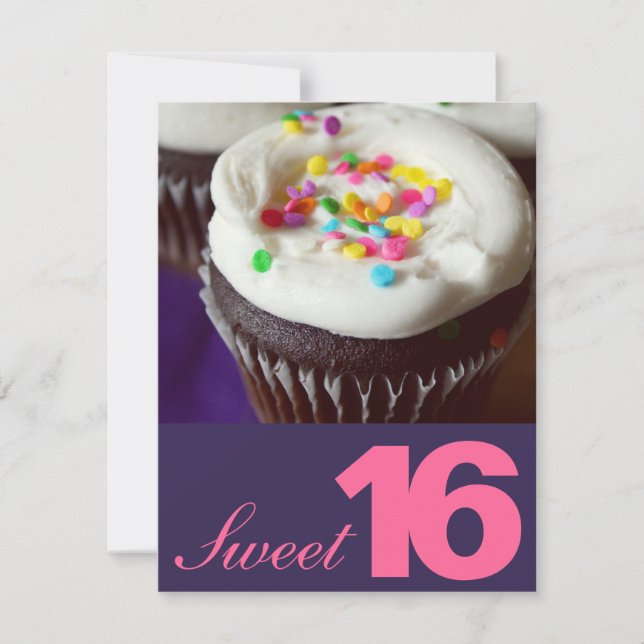 Sweet sixteen inbjudningar (Framsida)