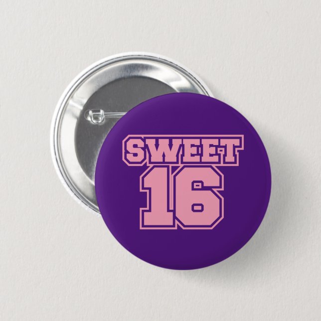Sweet sixteen knapp (Framsida & baksida)