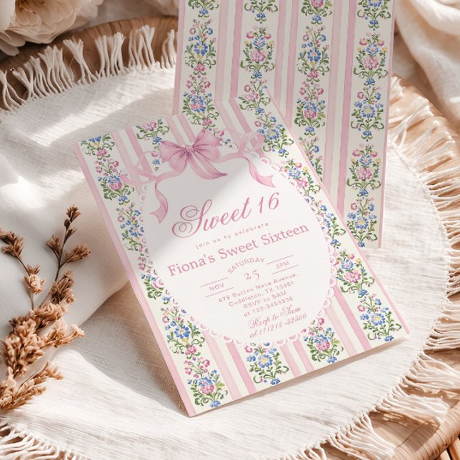 Sweet Sixteen Love Shack Grandmillennial Birthday Inbjudningar (Skapare uppladdad)