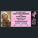 Sweet sixteen maskerad VIP-anslutning Biljett Inbjudningar<br><div class="desc">Sweet sixteen maskerad VIP-anslutning Biljett</div>