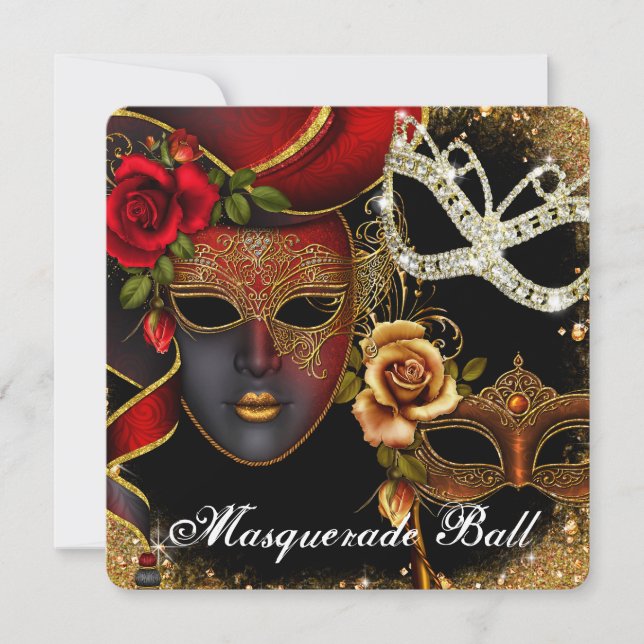 Sweet sixteen, Masqueraad Boll, inbjudan (Framsida)
