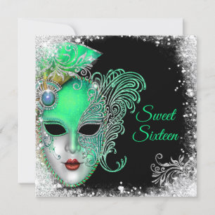 Sweet sixteen, Masqueraad Boll, inbjudan till Glit