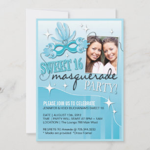 SWEET SIXTEEN MASQUERADE-INVIKTER INBJUDNINGAR