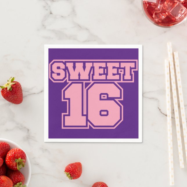 Sweet sixteen Napkins Pappersservett (Insitu)
