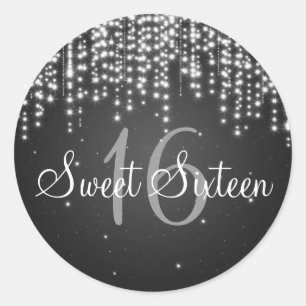 Sweet sixteen Night Dazzle Black Runt Klistermärke
