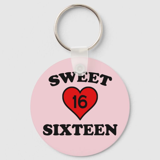 SWEET SIXTEEN NYCKELRING (Framsida)